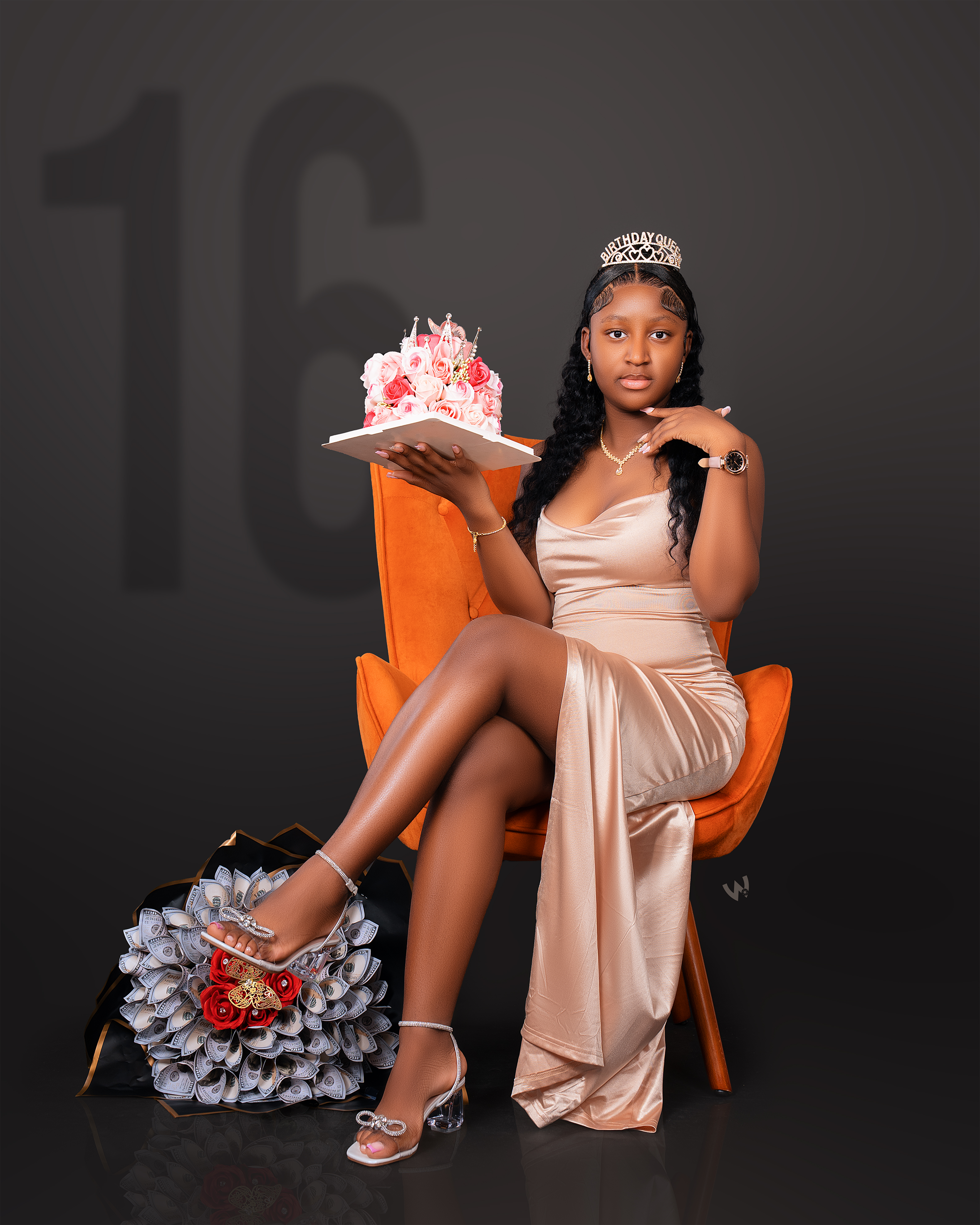 Studio birthday portrait